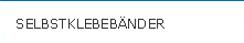 Selbstklebeb&auml;nder