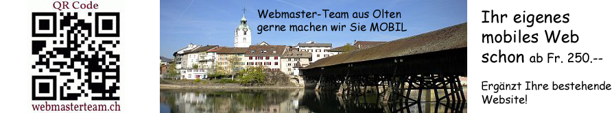Mobile Website - Webmaster-Team macht Sie MOBIL