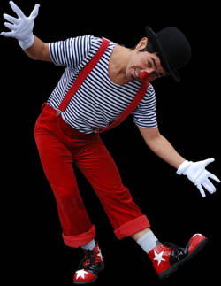 Begr�ssung Clown Portilla