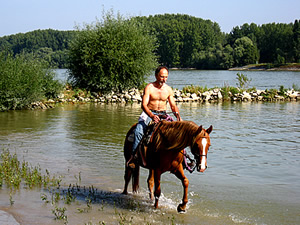 Weingut Marienhof, Dienheim - Reiten im Rhein