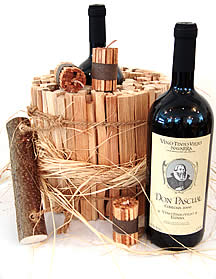 Weinhaus Zollikofen - Chemineeholz und Rotwein (Detailansicht)