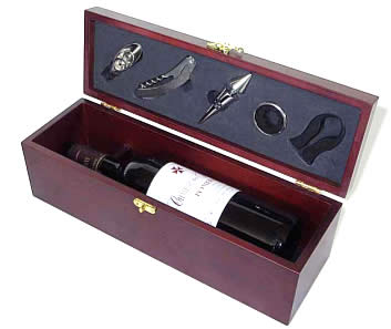 Weinhaus Zollikofen - Edelholzkiste inkl. Weinzubeh&ouml;r
