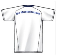 Vereinsbedarf Fisch in Kellberg bei Passau - Flock und Bedruckung von Teamsport-Bekleidung, Fu&szlig;ball Dressen: Vereinsname auf dem R&uuml;cken des Trikots