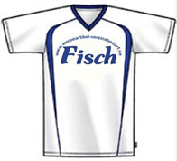 Vereinsbedarf Fisch in Kellberg bei Passau - Flock und Bedruckung von Teamsport-Bekleidung, Fu&szlig;ball Dressen: Sponsorenlogo oder Werbung auf der Trikotbrust