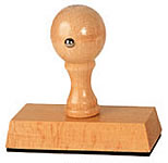 Stempel, eckige Holzstempel