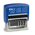 COLOP Mini-Dater S 120/WD, Mini-Dater Wortbanddatumstempel. Datum + Text in einer Zeile.