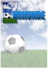 Vereinsbedarf Fisch in Kellberg bei Passau - Sport-Urkunde Fu&szlig;ball - im A4-Format - PC-geeignet
