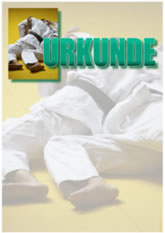 Vereinsbedarf Fisch in Kellberg bei Passau - Sport-Urkunde Judo - im A4-Format - PC-geeignet