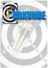 Vereinsbedarf Fisch in Kellberg bei Passau - Sport-Urkunde Dart - im A4-Format - PC-geeignet
