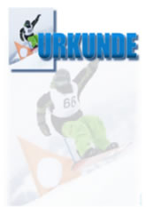 Vereinsbedarf Fisch in Kellberg bei Passau - Sport-Urkunde Snowboard - im A4-Format - PC-geeignet