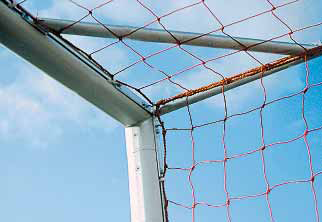 Alu-Fußballtore von Haspo, transportabel 9, Tore und Zubehör