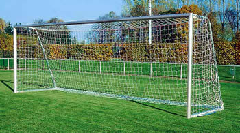 Alu-Fußballtore von Haspo, transportabel 6, Tore und Zubehör