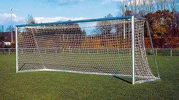 Alu-Fußballtore von Haspo, transportabel 7, Tore und Zubehör