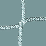 Knotenloses Tornetz der Firma Huck aus Polypropylen hochfest, ca. 4 mm stark, unten 150 cm tief