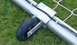 Transportrollen für freistehende Fußballtore, Jugendfußballtore und Kleinfeldtore