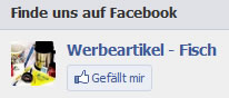 Werbeartikel Fisch auf Facebook