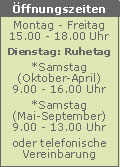unsere �ffnungszeiten