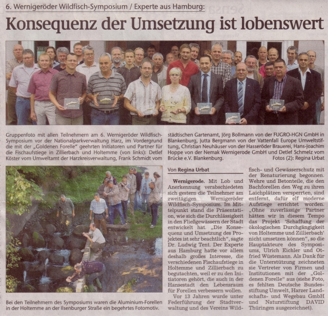 6. Werniger&ouml;der Wildfisch-Symposium