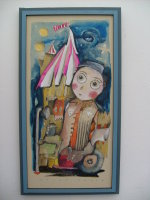Personnages aquarelle, format 80 x 40 cm Personnages aquarelle, format 80 x 40 cm