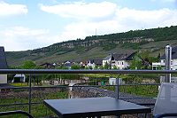Blick von der Terrasse auf die Nitteler Felsen