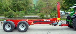 Metsjö MetaFlex16, Hakenanhänger, Hakengerät, Transportanhänger, Wechselanhänger