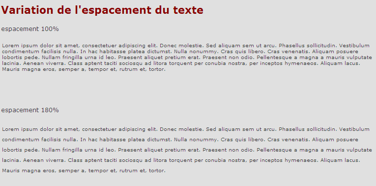 Texte variable