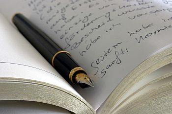 Kurzgeschichten, Gedichte, Hohenlohe - Tagebuch mit Stift