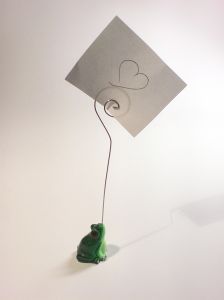 Liebesspr&uuml;che in der Kategorie ich mag dich. Frosch Notizhalter