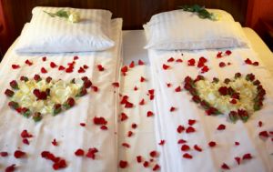 Romantik-Bett im Romantikhotel