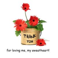 Danke Spruch - thank you for loving you my sweatheart