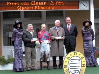 Siegerehrung in Baden Baden