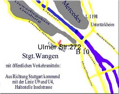 Anfahrtsplan Ulmer Spatz