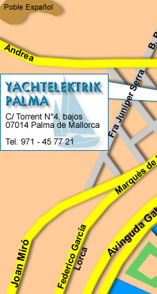 Yachtelektrik Palma - C/ Torrent N&deg;4, bajos - 07014 Palma de Mallorca