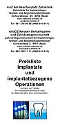 Preisliste - Implantologie