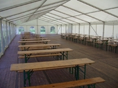 10 x 30m Innenansicht mit Normalboden