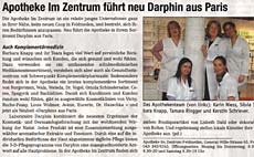 Apotheke Im Zentrum f&uuml;hrt neu Darphin aus Paris
