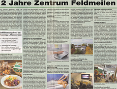 2 Jahre Zentrum Feldmeilen
