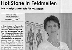 Hot Stone in Feldmeilen