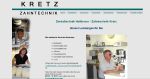 Webseite Dentallabor Kretz Heilbronn