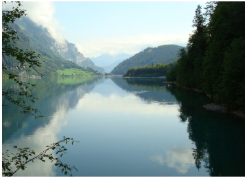 ex-team-d Wanderung Kl&ouml;ntalersee August 2007 - Blick &uuml;ber die vordere Seeh&auml;lfte