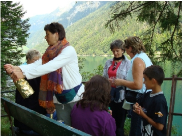 ex-team-d Wanderung Kl&ouml;ntalersee August 2007 - erste Abschnittsfeier