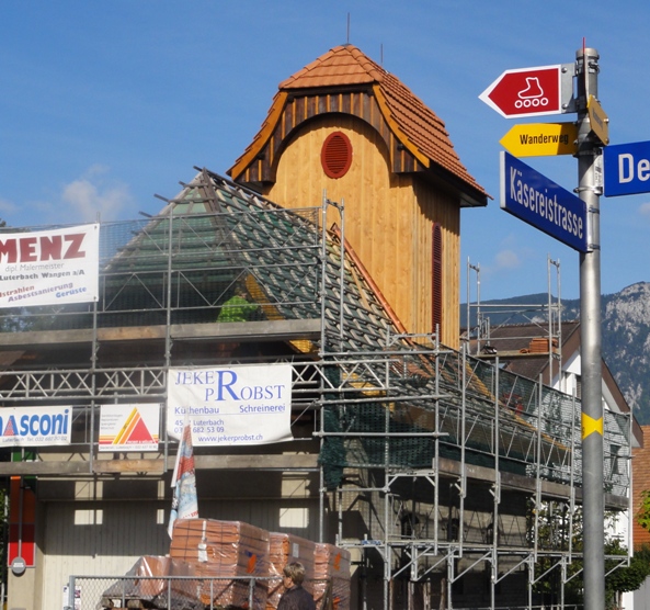 Stand am 18. Sept 2010 - Das Türmli strahlt in Luterbach