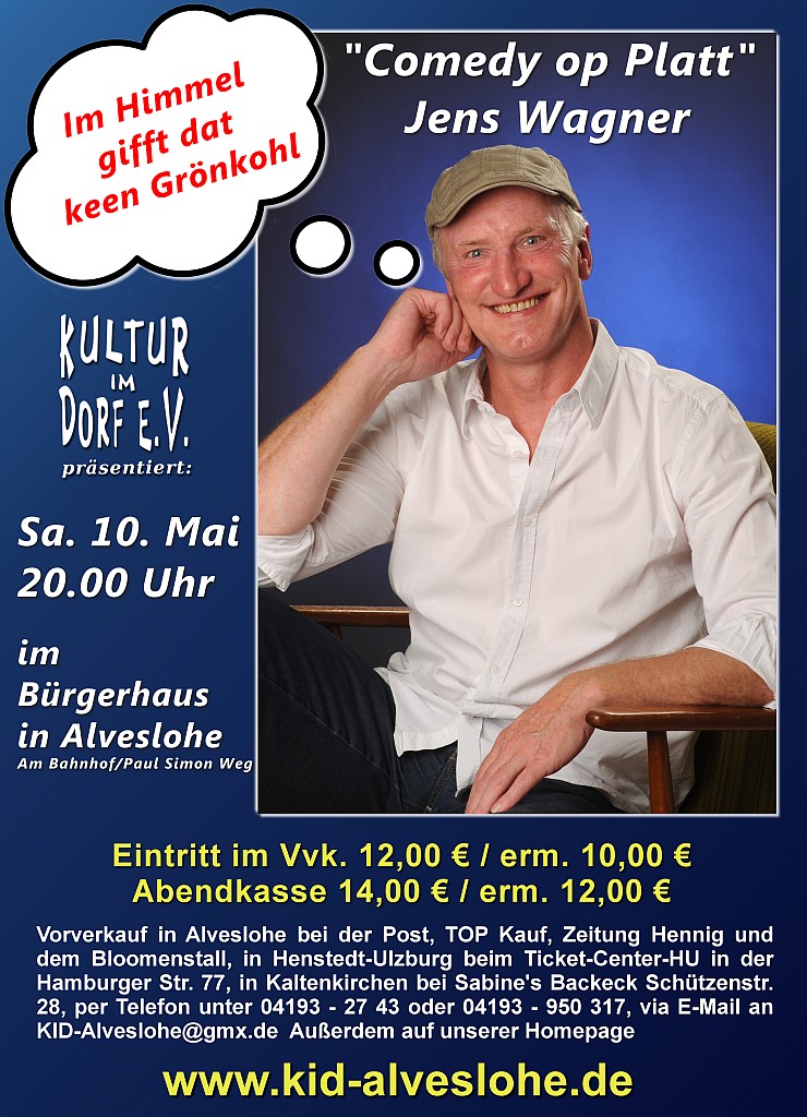 Comedy op Platt mit Jens Wagner