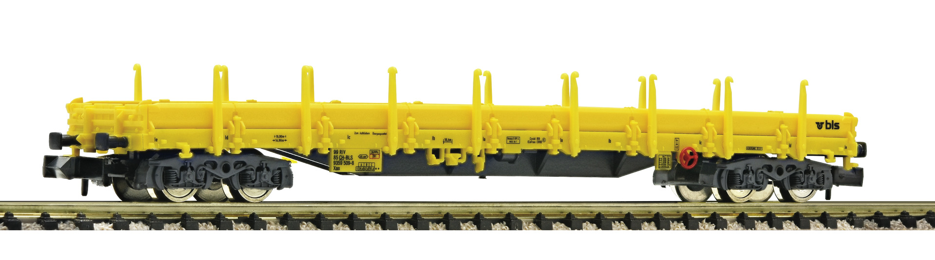 FLM 828822 - BLS Flachwagen mit Seitenborden, Bauart Xas, Ep. VI, gelb