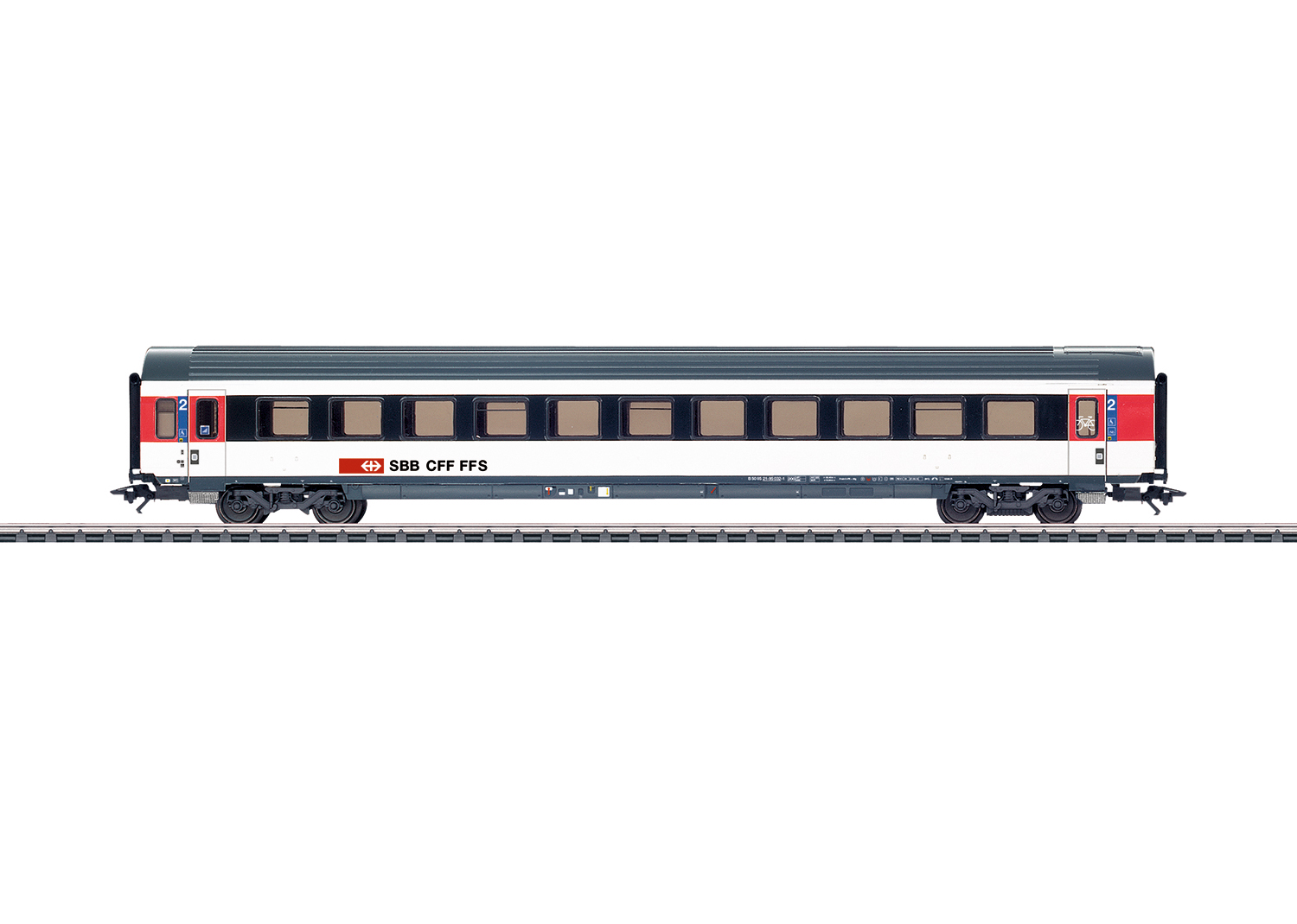 Märklin 42156, SBB Schnellzugwagen 2. Klasse, EW IV, Ep. VI (InterCity-Design)