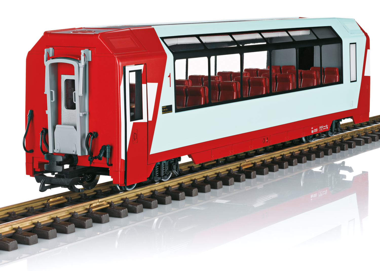 LGB L33666, RhB „Glacier Express“, Panoramawagen 1. Klasse, GEX, Ep. VI