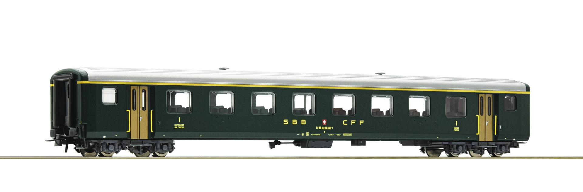 Roco 74560, SBB Schnellzugwagen EW II 1. Klasse, Ep. IV, dunkelgrün