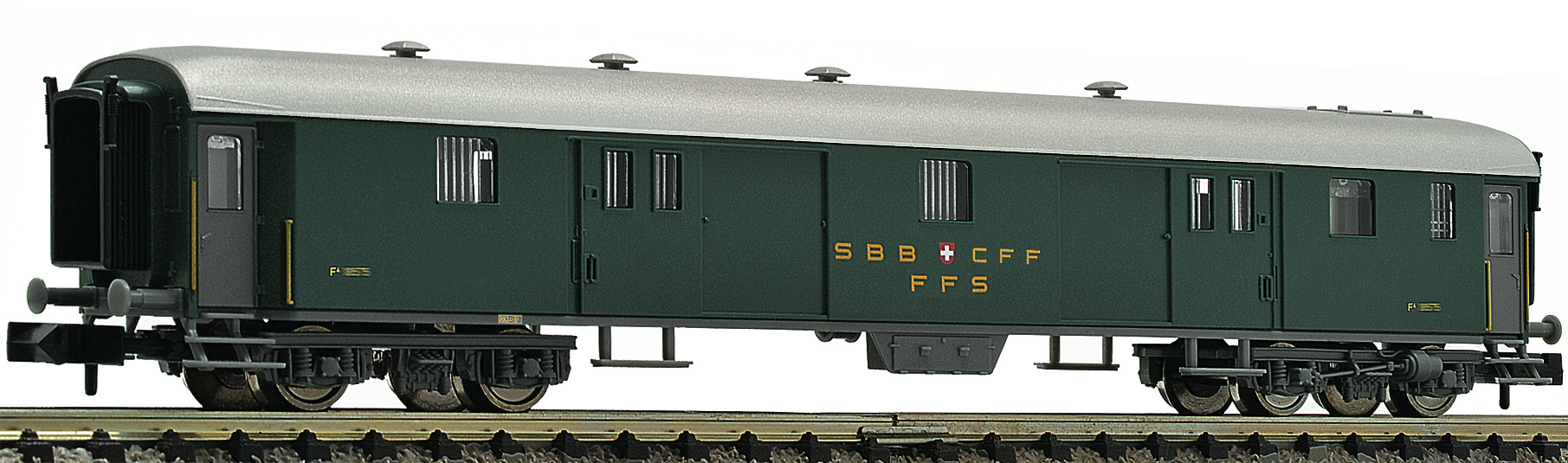 Fleischmann 813005, Spur N, SBB Schnellzuggepäckwagen (Umbauwagen), Bauart D, Ep. III