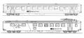 Piko 94393, Spur N, SBB EW I Wagenset, 2-teilig, B + WR „le Buffet Suisse“