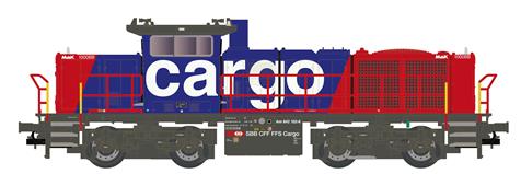 Hobbytrain H3071, Spur N, SBB Cargo, Diesellok, Am 842, analog mit Schnittstelle